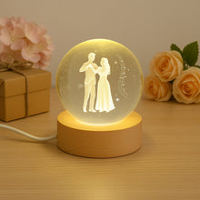 3D Crystal Ball lamps With Base (1 Pc)