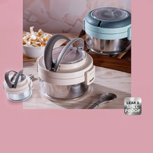 Ganesh Tiara 400ml Stainless Steel Insulated Lunch Box with Leakproof Lid & Folding Spoon