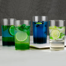 Round Clear Plastic Water Glass Juice Beer Wine Plastic Unbreakable Transparent Glass Set ( 300ml 6pc )