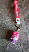 Cute Cartoon Silicone 3D Key Chain with Metal Hook & Strap (Pack of 1)